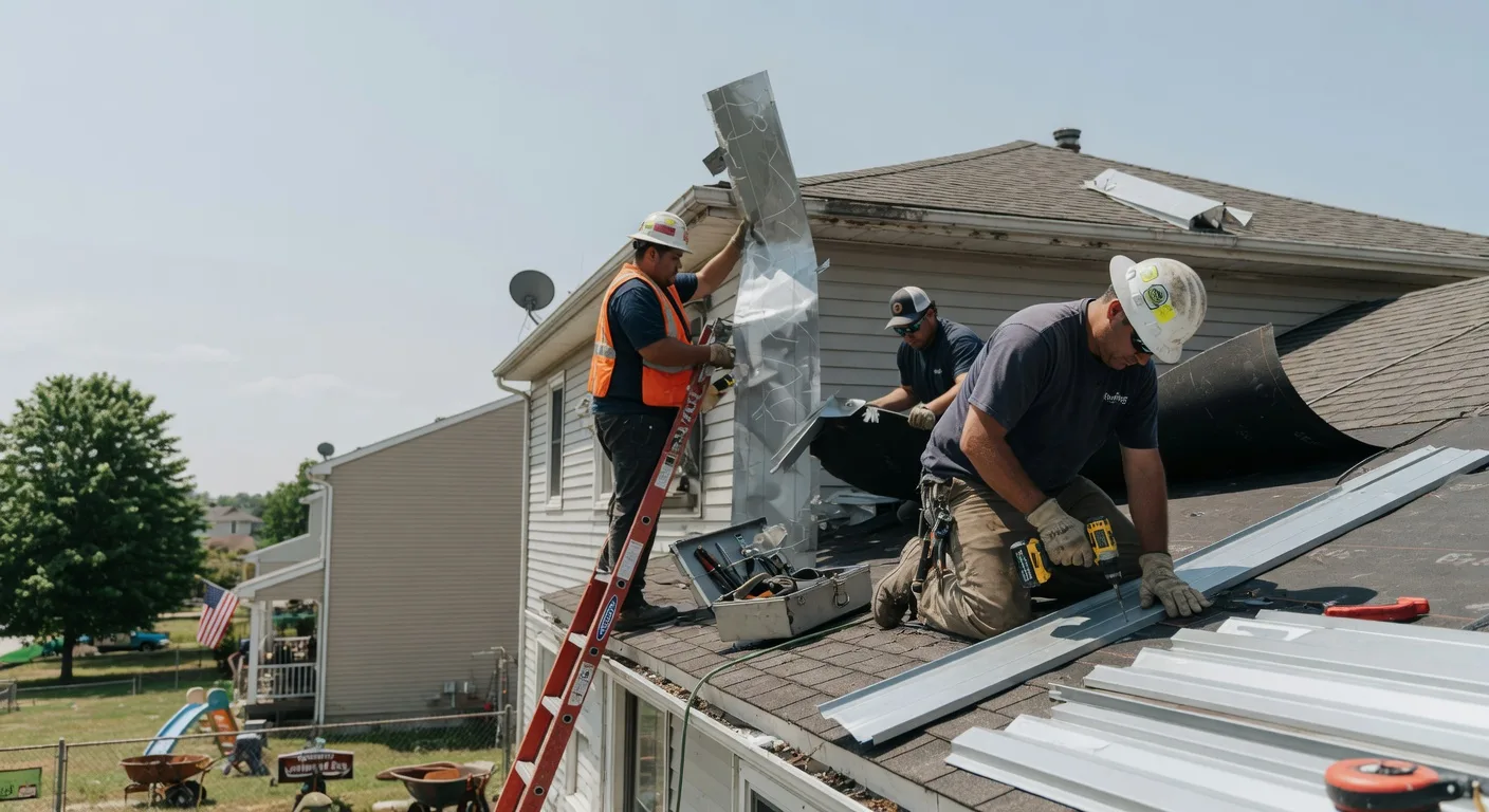 Storm Damage Metal Roof Repair in Huntland, TN